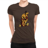Goro The Thinker Exclusive - Womens Premium T-Shirts RIPT Apparel Small / Dark Chocolate
