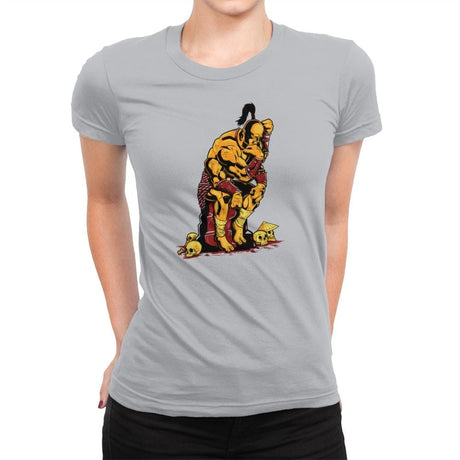 Goro The Thinker Exclusive - Womens Premium T-Shirts RIPT Apparel Small / Silver