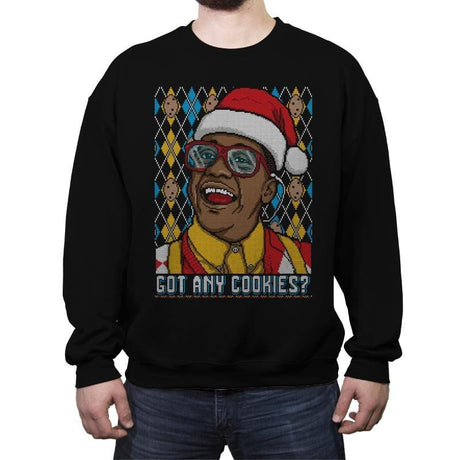 Got Any Cookies - Ugly Holiday - Crew Neck Sweatshirt Crew Neck Sweatshirt Gooten 2x-large / Black