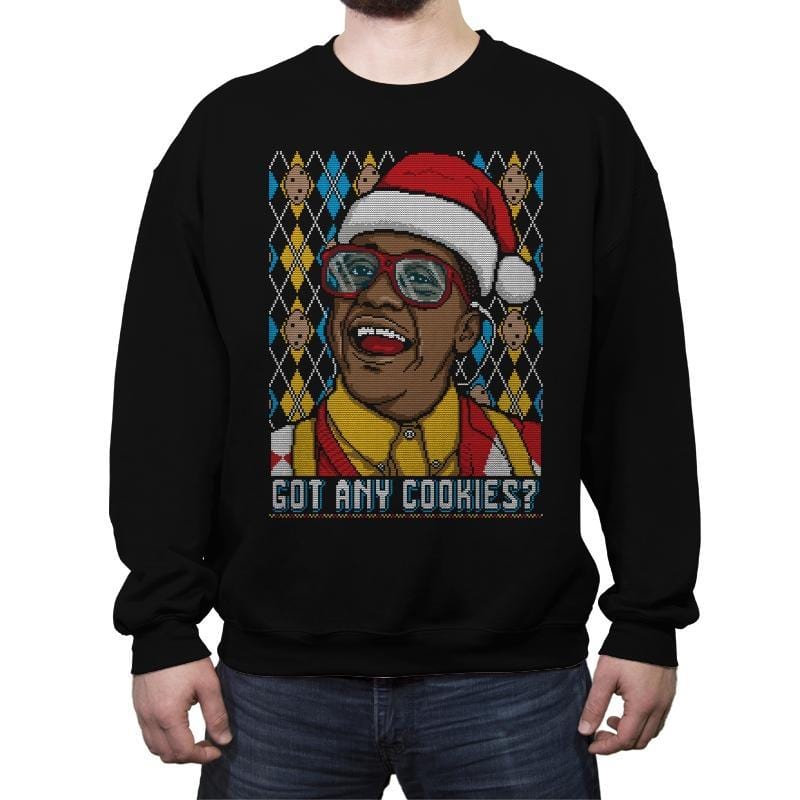 Got Any Cookies - Ugly Holiday - Crew Neck Sweatshirt Crew Neck Sweatshirt Gooten 4x-large / Black