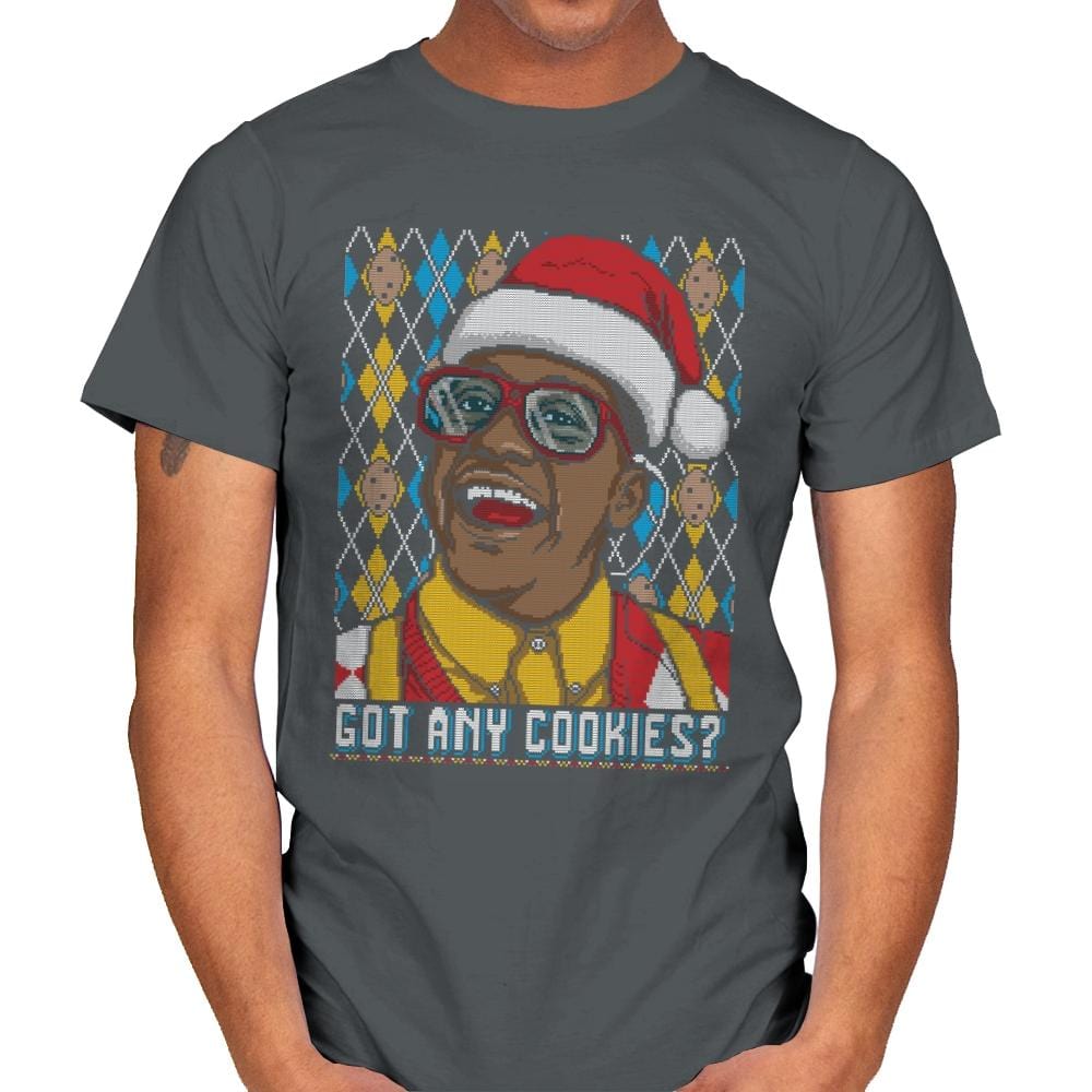 Got Any Cookies - Ugly Holiday - Mens T-Shirts RIPT Apparel Small / Charcoal