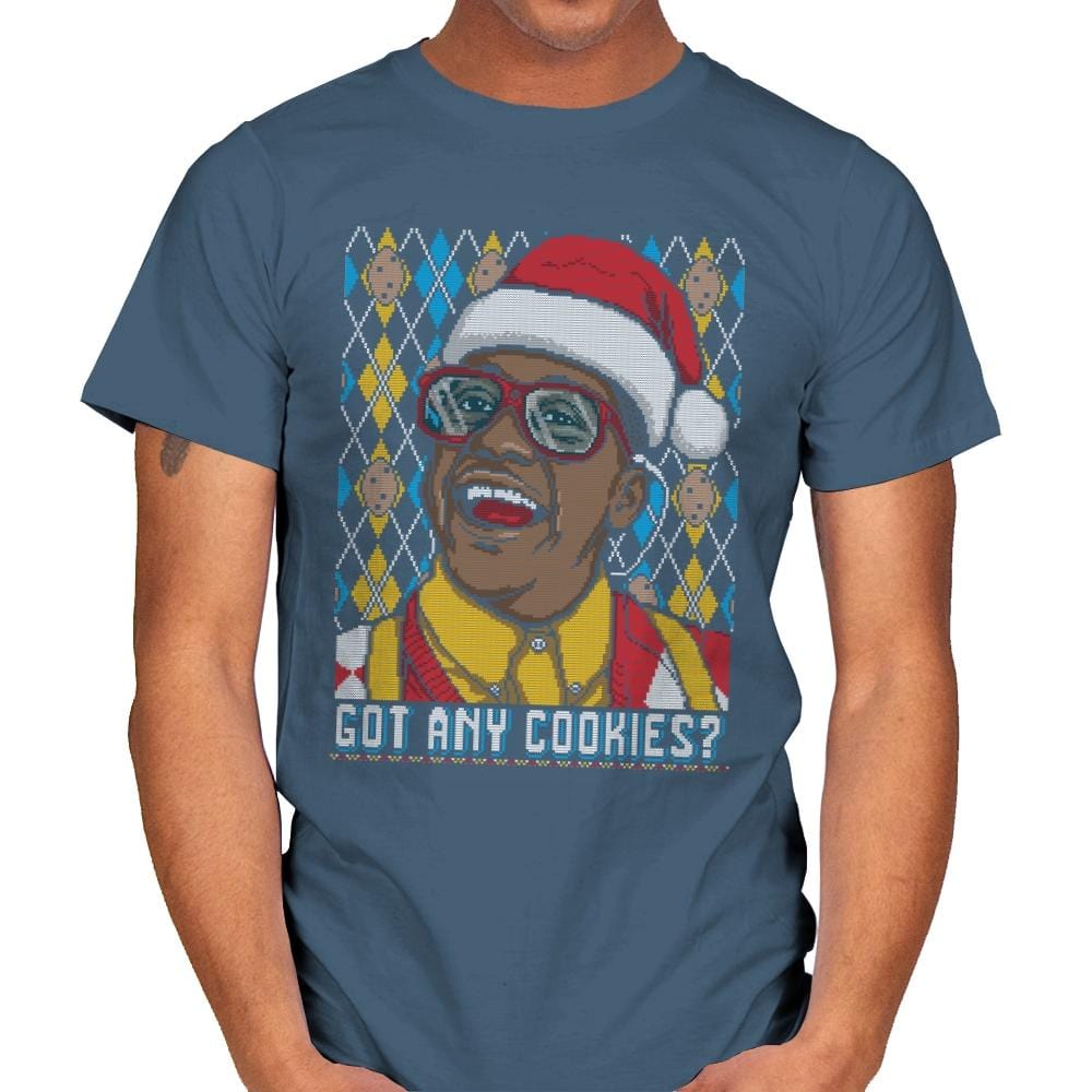 Got Any Cookies - Ugly Holiday - Mens T-Shirts RIPT Apparel Small / Indigo Blue