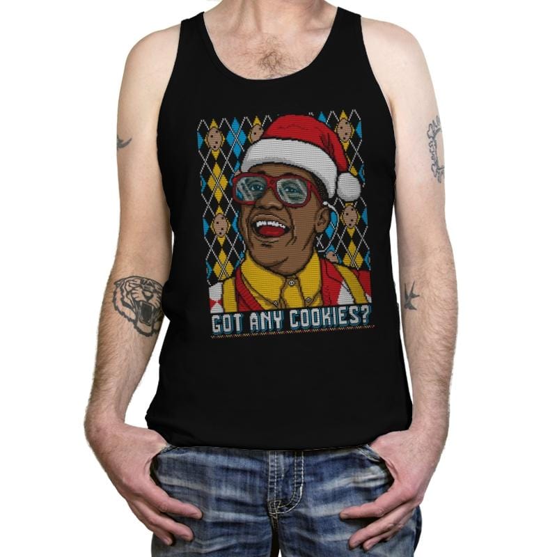 Got Any Cookies - Ugly Holiday - Tanktop Tanktop RIPT Apparel X-Small / Black