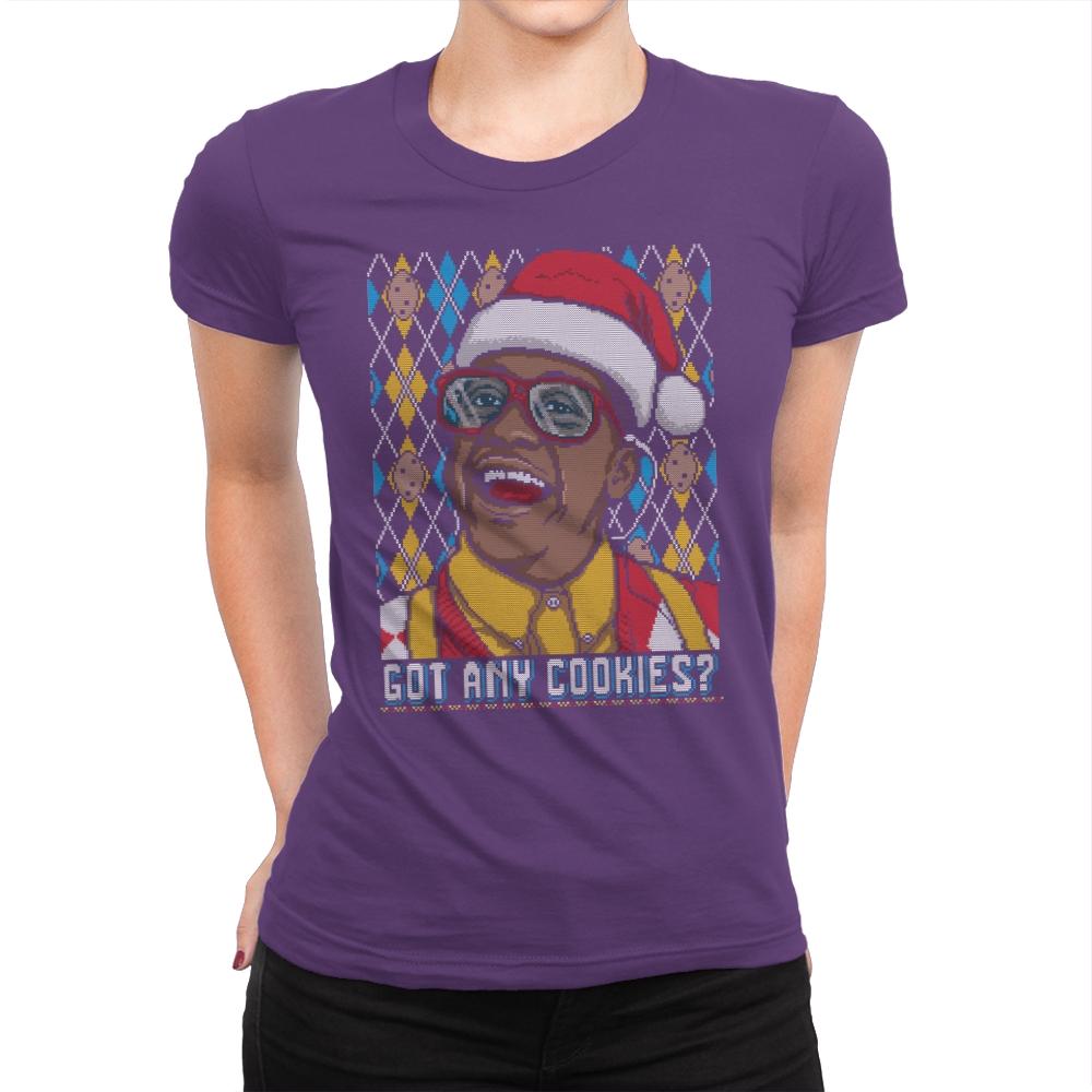 Got Any Cookies - Ugly Holiday - Womens Premium T-Shirts RIPT Apparel Small / Purple Rush