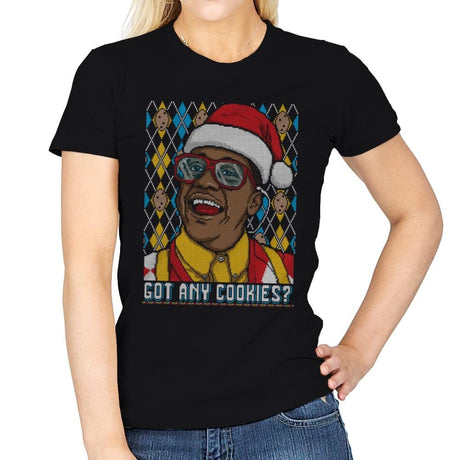 Got Any Cookies - Ugly Holiday - Womens T-Shirts RIPT Apparel Small / Black