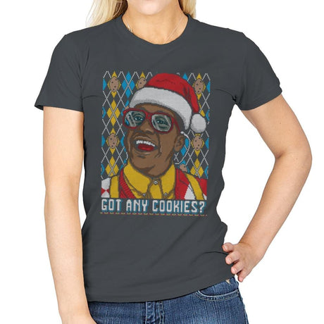 Got Any Cookies - Ugly Holiday - Womens T-Shirts RIPT Apparel Small / Charcoal