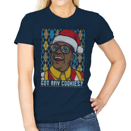 Got Any Cookies - Ugly Holiday - Womens T-Shirts RIPT Apparel Small / Navy