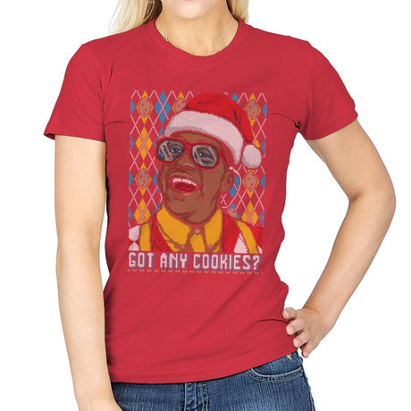 Got Any Cookies - Ugly Holiday - Womens T-Shirts RIPT Apparel Small / Red