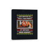 Got Invited to a X-mas Party - Canvas Wraps Canvas Wraps RIPT Apparel 8x10 / Black