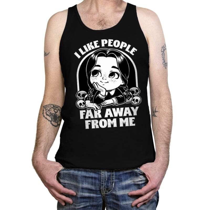 Goth Girl Hates People - Tanktop Tanktop RIPT Apparel X-Small / Black
