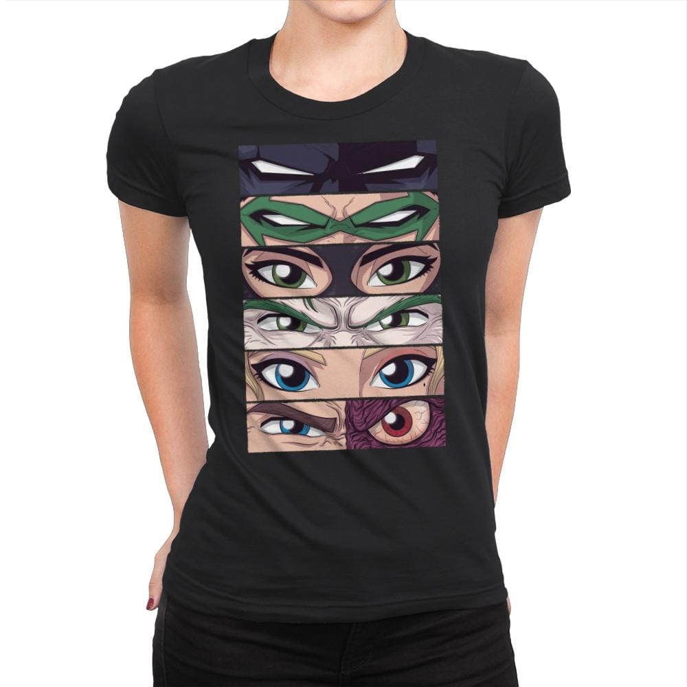 Gotham Eyes - Womens Premium T-Shirts RIPT Apparel Small / Black