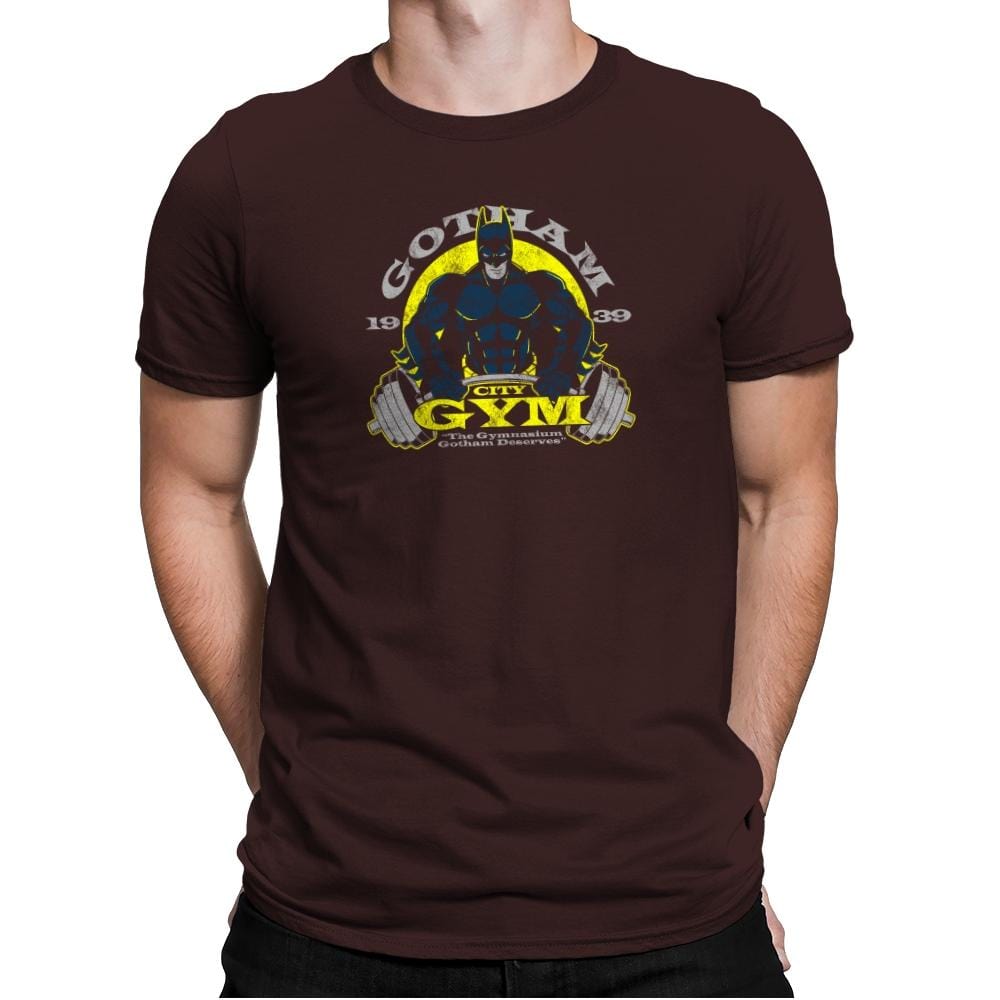 Gotham Gym Exclusive - Mens Premium T-Shirts RIPT Apparel Small / Dark Chocolate
