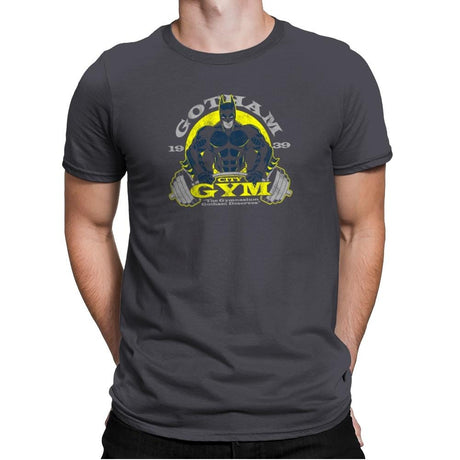 Gotham Gym Exclusive - Mens Premium T-Shirts RIPT Apparel Small / Heavy Metal