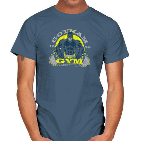 Gotham Gym Exclusive - Mens T-Shirts RIPT Apparel Small / Indigo Blue