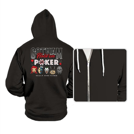 Gotham Hold'em Poker - Hoodies Hoodies RIPT Apparel Small / Black