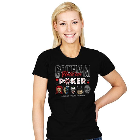 Gotham Hold'em Poker - Womens T-Shirts RIPT Apparel