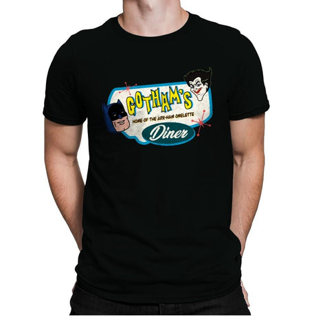 Gotham’s Diner - Mens Premium T-Shirts RIPT Apparel Small / Black