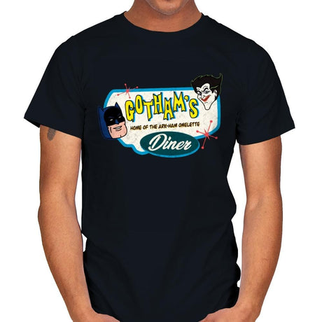 Gotham’s Diner - Mens T-Shirts RIPT Apparel Small / Black