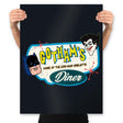 Gotham’s Diner - Prints Posters RIPT Apparel 18x24 / Black