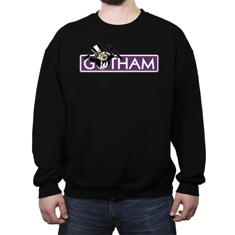 Gothopoly - Crew Neck Sweatshirt Crew Neck Sweatshirt RIPT Apparel Small / Black