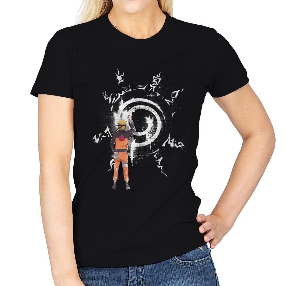 Graff Naruto - Womens T-Shirts RIPT Apparel Small / Black