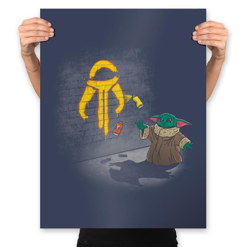 Graffiti Force - Prints Posters RIPT Apparel 18x24 / Navy