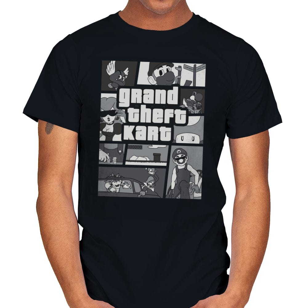 Grand Theft Kart - Mens T-Shirts RIPT Apparel Small / Black