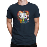 Grand Theft Muppet Exclusive - Mens Premium T-Shirts RIPT Apparel Small / Indigo