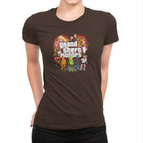 Grand Theft Muppet Exclusive - Womens Premium T-Shirts RIPT Apparel Small / Dark Chocolate