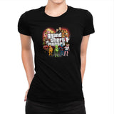 Grand Theft Muppet Exclusive - Womens Premium T-Shirts RIPT Apparel Small / Indigo