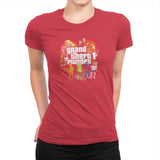 Grand Theft Muppet Exclusive - Womens Premium T-Shirts RIPT Apparel Small / Red