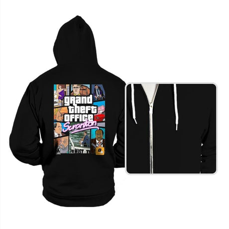 Grand Theft Scranton - Hoodies Hoodies RIPT Apparel Small / Black