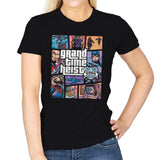 Grand Time Heist 3000 - Womens T-Shirts RIPT Apparel Small / Black