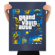 Grand Vault Auto - Prints Posters RIPT Apparel 18x24 / Navy