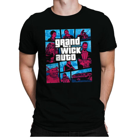 Grand Wick Auto - Mens Premium T-Shirts RIPT Apparel Small / Black