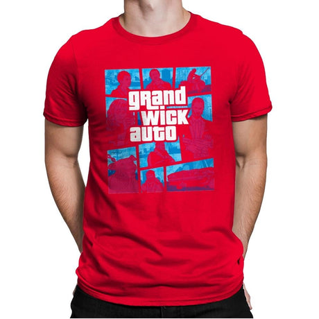 Grand Wick Auto - Mens Premium T-Shirts RIPT Apparel Small / Red
