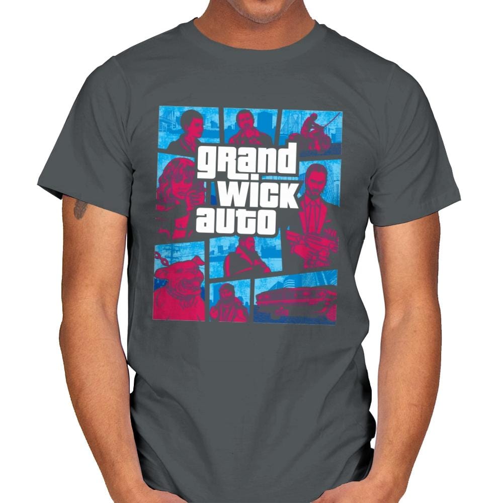 Grand Wick Auto - Mens T-Shirts RIPT Apparel Small / Charcoal