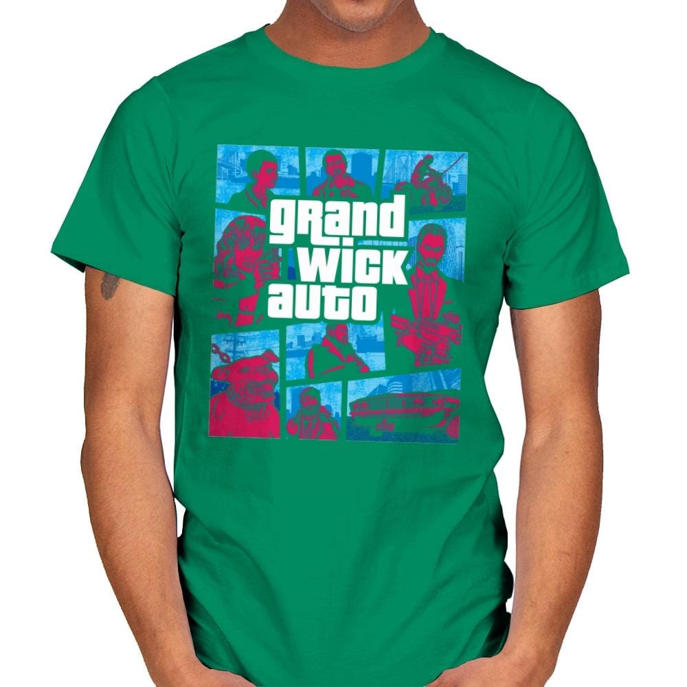 Grand Wick Auto - Mens T-Shirts RIPT Apparel Small / Kelly Green