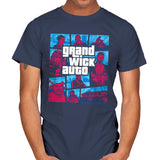 Grand Wick Auto - Mens T-Shirts RIPT Apparel Small / Navy