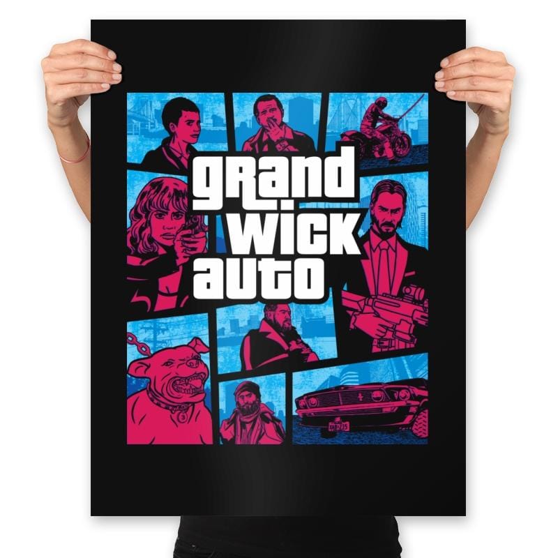 Grand Wick Auto - Prints Posters RIPT Apparel 18x24 / Black