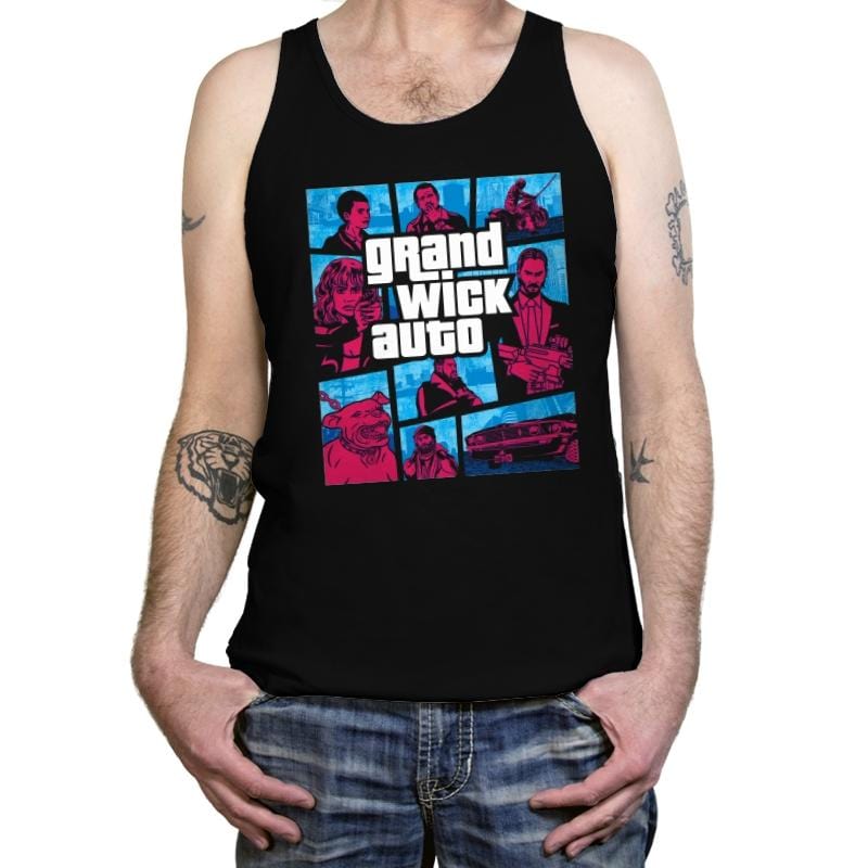 Grand Wick Auto - Tanktop Tanktop RIPT Apparel X-Small / Black