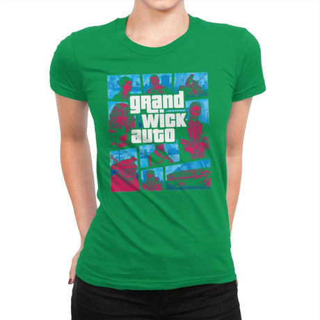 Grand Wick Auto - Womens Premium T-Shirts RIPT Apparel Small / Kelly Green