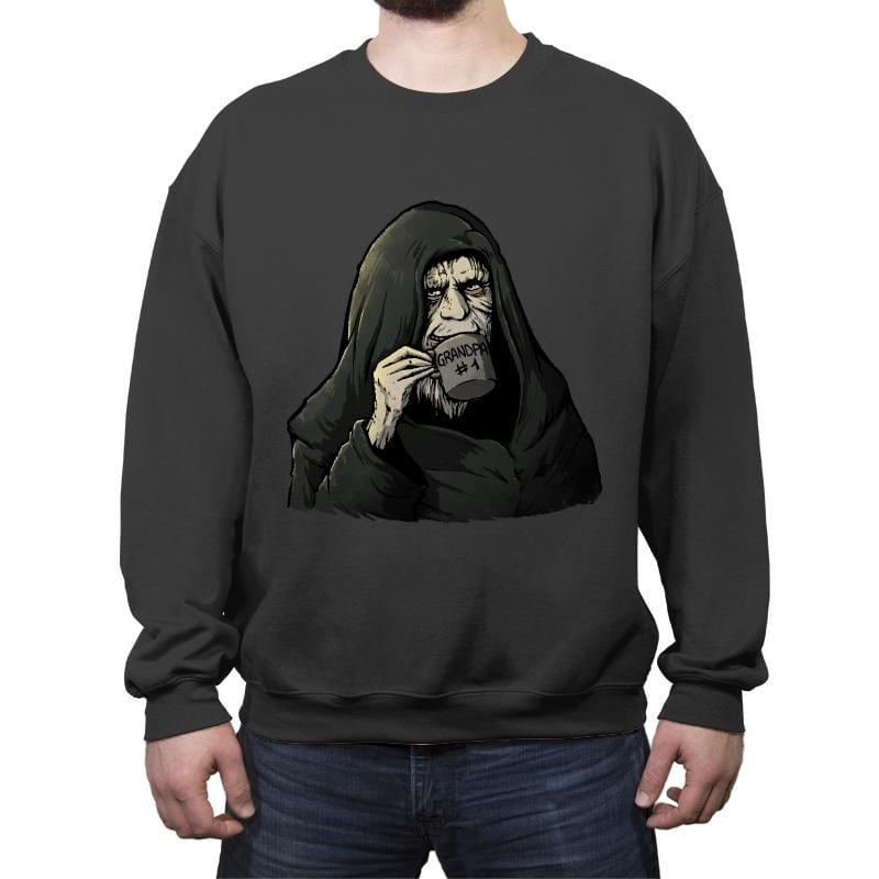 Grandpa Palp - Crew Neck Sweatshirt Crew Neck Sweatshirt RIPT Apparel Small / Charcoal