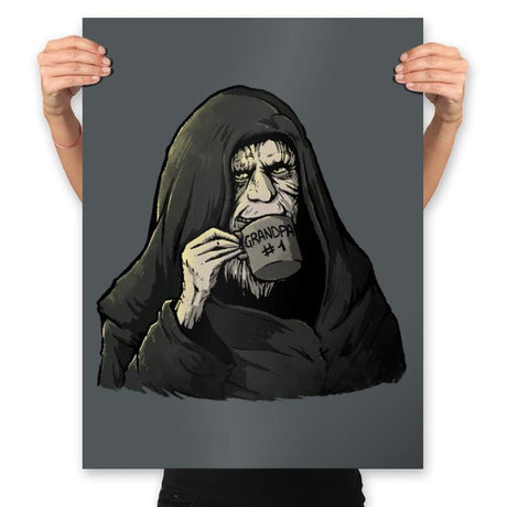 Grandpa Palp - Prints Posters RIPT Apparel 18x24 / Charcoal