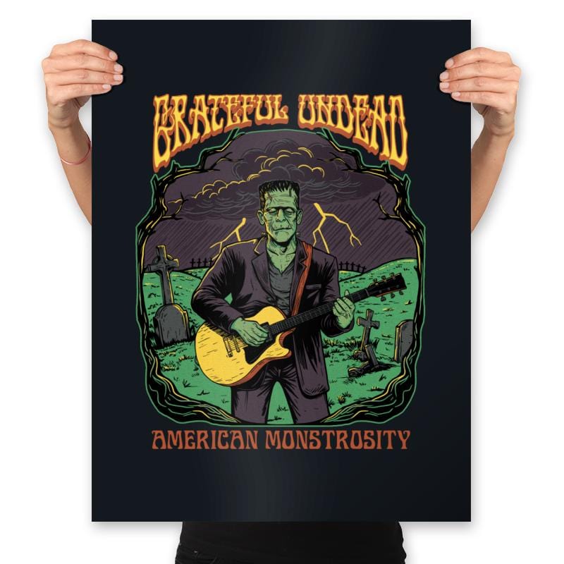 Grateful Undead - Prints Posters RIPT Apparel 18x24 / Black