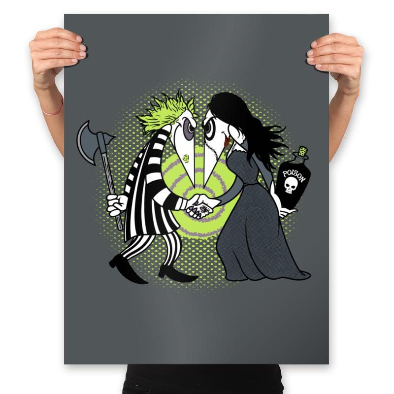 Grave Robber Vs Witch - Prints Posters RIPT Apparel 18x24 / Charcoal