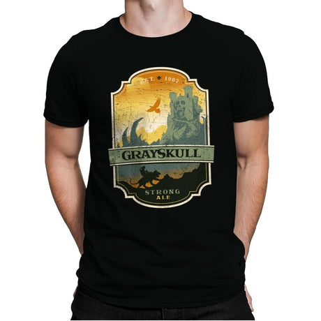 Grayskull Strong Ale - Mens Premium T-Shirts RIPT Apparel Small / Black