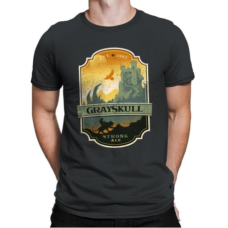 Grayskull Strong Ale - Mens Premium T-Shirts RIPT Apparel Small / Heavy Metal