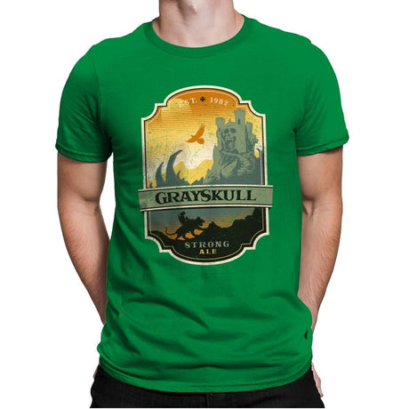 Grayskull Strong Ale - Mens Premium T-Shirts RIPT Apparel Small / Kelly Green