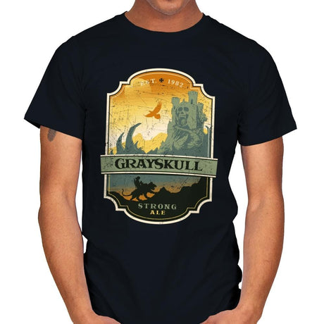 Grayskull Strong Ale - Mens T-Shirts RIPT Apparel Small / Black